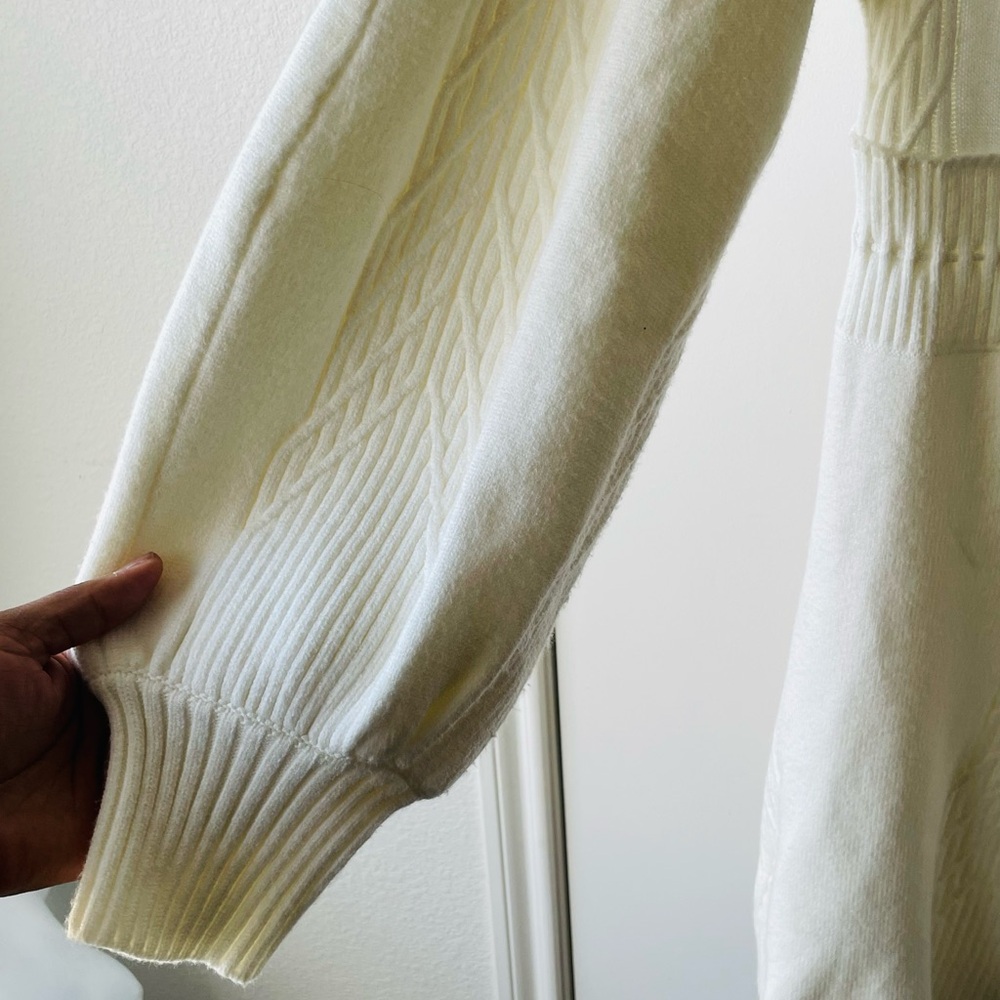 Free People White Long Sleeve Dress - Picture 8 of 10